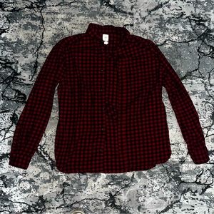 Red and Black plaid Flannel size Medium